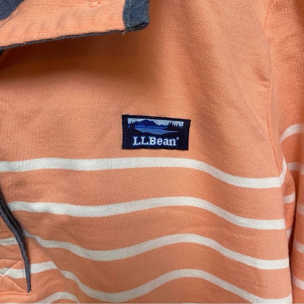 L.L. Bean Women's Soft Cotton Striped Rugby Pullover I Size:XL - Picture 5 of 13